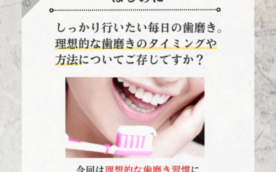 理想的な歯みがきの習慣？？